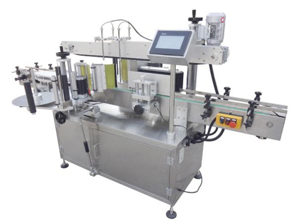 Cheap 2 Sided Automatic Self Adhesive Labelling Machine For Beverage Bottles Both Round Flat for sale