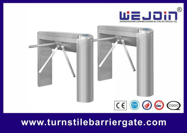 Cheap Swipe Card Turnstile Access Control System , Pedestrian Barrier Gate RS232 Communication for sale