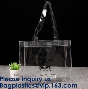 China Promo Custom Logo PVC shopping bag gift bag printed bag, Reusable PVC Plastic Transparent Shopping Bag, Bagease, PACK on sale