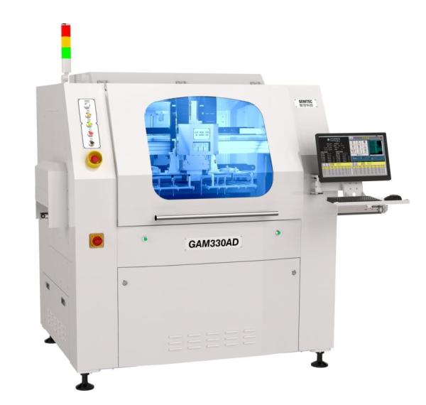 Cheap Genitec Dual High-Speed Spindles PCB Cutting Machine PCB Depaneling Machine for SMT GAM330AD for sale