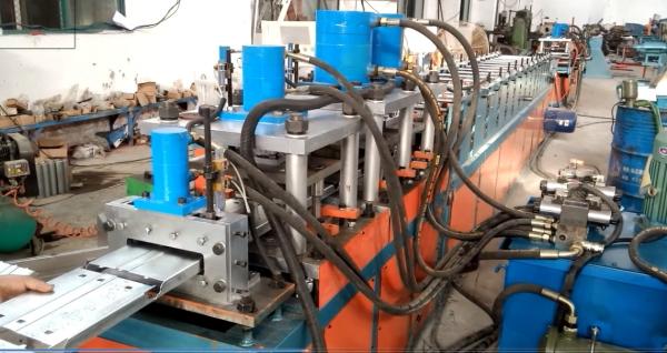 Cheap 45# Steel Door Frame Roll Forming Machine with 13-15 Rollers for sale