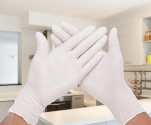China Disposable Powder Free Latex Gloves / Highly Elastic Medical Grade Latex Gloves on sale