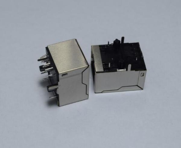Cheap Waterproof 100Base-T Modular Vertical RJ45 Connectors With Transformer Single Port for sale