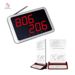 Best Wireless restaurant calling system number display receiver with menu stand call button wholesale