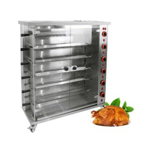 Commercial Electric & Gas Chicken Roaster Rotisserie Grill Machine Roast Chicken