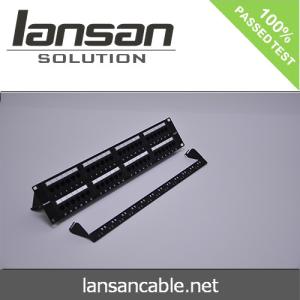 OEM UTP 24 Port Cat6 Modular Patch Panel RJ45 8 In 1 Station ID Modular