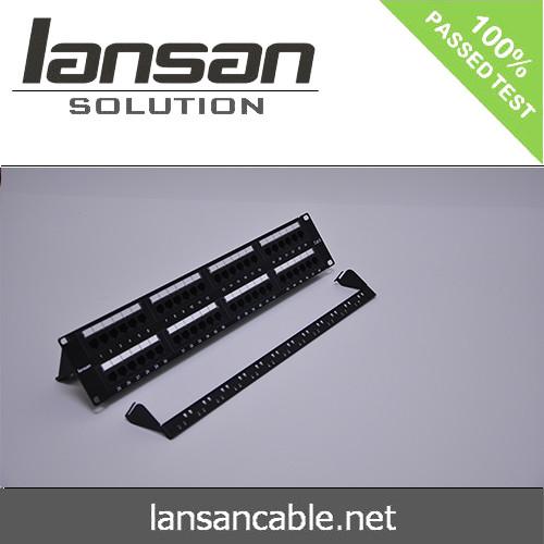 Cheap OEM UTP 24 Port Cat6 Modular Patch Panel RJ45 8 In 1 Station ID Modular for sale