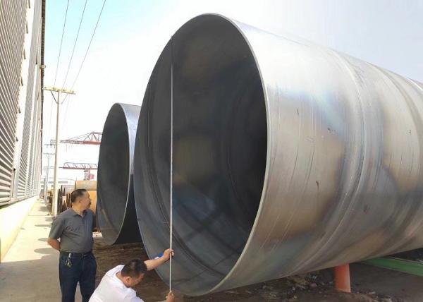 Cheap Spiral Submerged Arc Welding Steel Pipe For Scaffolding ASTM A252/A53 Standard Wide Diameter Range for sale