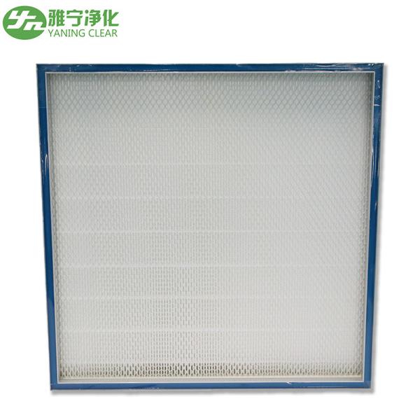 Cheap Mini Deep Pleated Stainless Steel Hepa Filter H13 H14 High Efficiency Particulate for sale