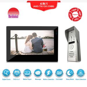 Best Morningtech wire peephole color video door phone/video door bell/ intercom system support exit button wholesale