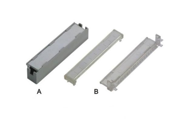 Cheap Grey 100 Pair Terminal Block Module Plastic Label Holders For LSA Back Mount Frame for sale