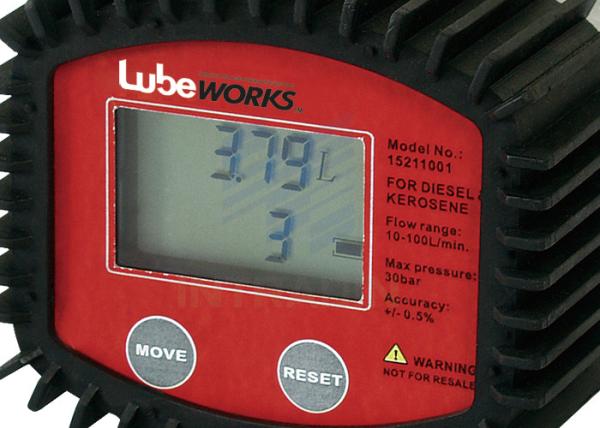 Cheap High Accuracy 30 Liter Digital Oil Meter With Low Battery Indicator / Liquid Flowmeter for sale
