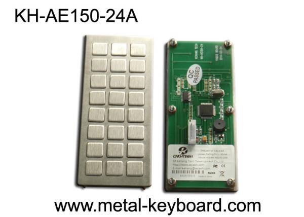 Cheap Industrial Metal Kiosk keyboard with 24 keys custom layout design for sale
