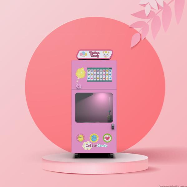 Cheap Highly Interactive Automatic Candy Floss Machine GPS Positioning Smart Cotton Candy Maker for sale