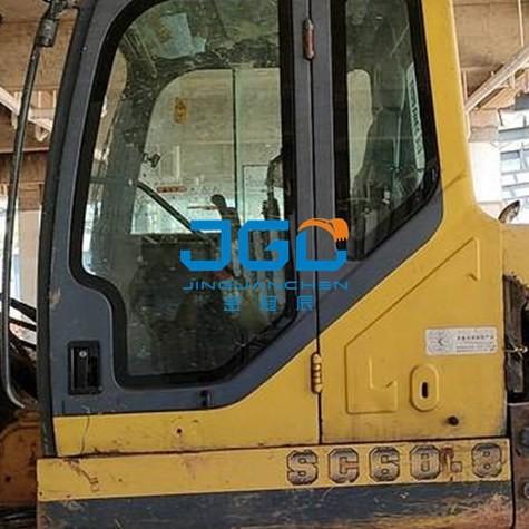 Cheap Excavator Glass SC80 60 70 Front And Rear Windscreen Left Door Right Slide Window The Rear Window Glass for sale