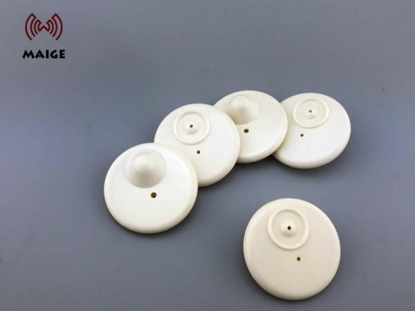 Cheap EAS Retail Security Beige Color RF Hard Tag 8.2MHz R50 For Clothes Display for sale