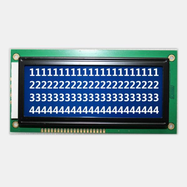 Cheap Blue Mode Transmissive LCM LCD Display Negative Character Screen For Instrument  for sale