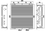 Fanless Box PC Soldered On Board 4th Generation I3 I5 I7 U Series CPU 2COM