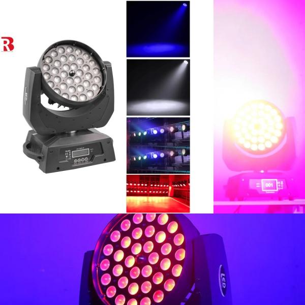 Cheap Create Stunning Displays With 36pcs X 10W RGBW 4-In-1 Zoom LED Moving Head Light for sale