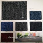 Solid color and stripe pattern loop pile PP office carpet tile