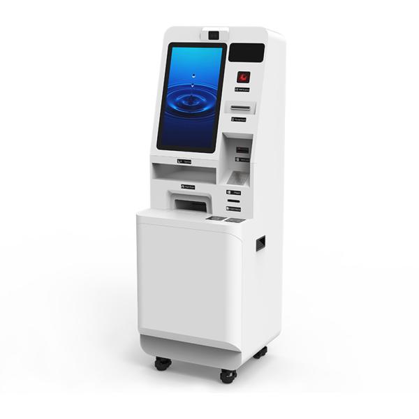 Cheap Hospital Self Service Check Out Kiosk With Smart Digital Card Reader Terminal Printer for sale