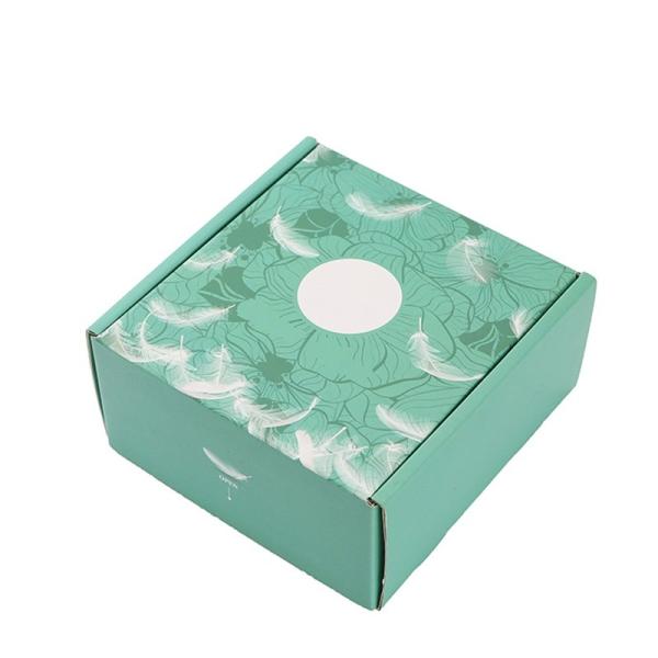 Cheap Green Embossing Foldable Custom Printed Corrugated Boxes for sale