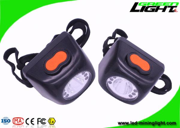 Cheap Safety Cordless LED Mining Cap Lamp Black Color 13-15 Hours Working Time for sale