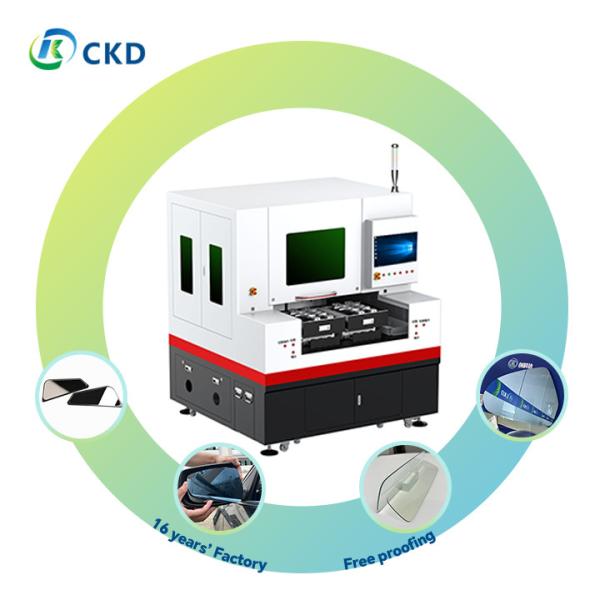Cheap HTI 3.5KW High Speed Glass Mirror Cutting Machine for 260x400mm x2 Cutting Size for sale
