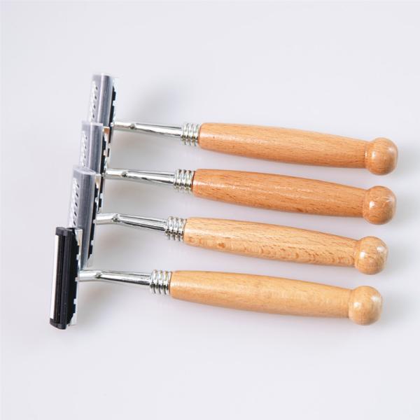 Cheap Compostable Bamboo Shaving Razor Biodegradable Reusable Safety Razor for sale