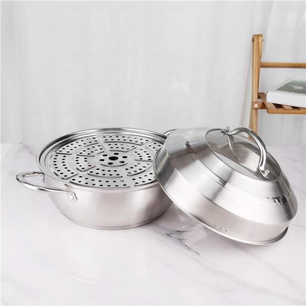 Cheap Double Bottom Stackable Steamer Pot  With Combination Cover for sale