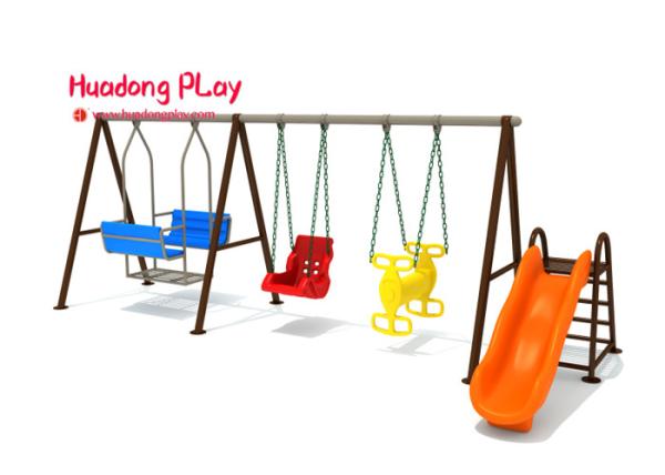 Cheap Specifically Tailored Playground Swing Set Large Safety Area For Amusement Park for sale