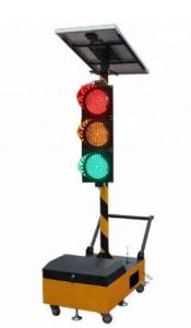 Best Mobile IP68 Solar Traffic Light 8000mcd Poly carbonate For Road Safety wholesale