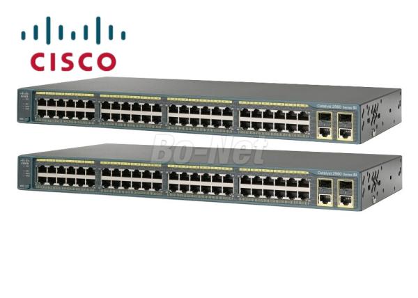 Cheap Original New Cisco 48 Port Switch , Cisco Ethernet Switch WS-C2960-48TC-S 48 Port C2960 Series for sale