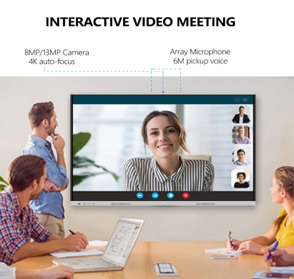 Cheap 3840X2160P Smart Teaching Board Free Whiteboard Software For Classroom Windows Mac Android iOS for sale