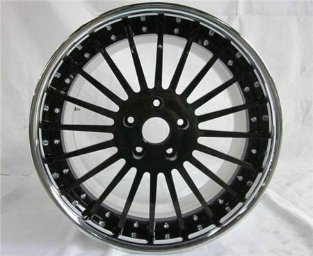 Black spokes wheels