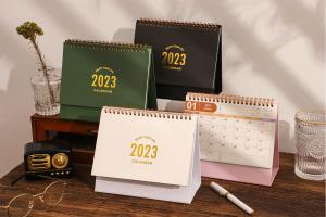 Embossing Debossing Monthly Wall Calendars Custom 365 Days Desk Advent Calendar