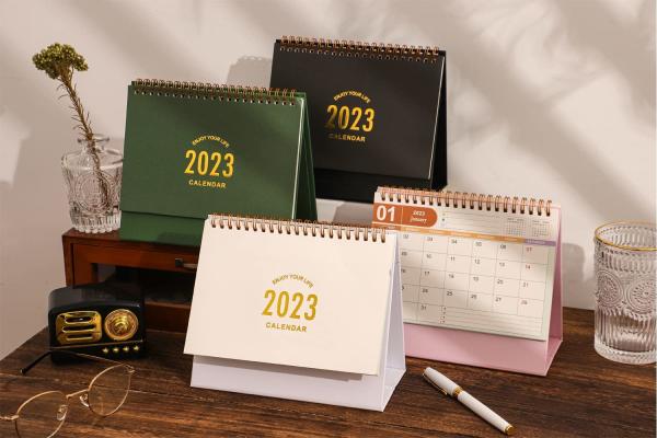 Cheap Embossing Debossing Monthly Wall Calendars Custom 365 Days Desk Advent Calendar for sale