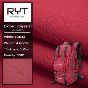 China 0.3*0.3 RIPSTOP PVC 600D Custom Fabric Waterproof And Durable Material For Luggage And Other Item on sale