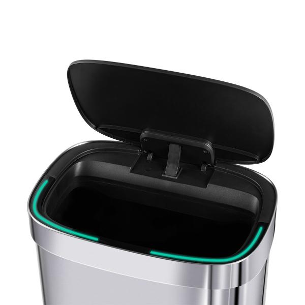 Cheap Automatic Rectangle Touchless Smart Trash Can ，SS Smart Sensor Garbage Bin for sale