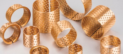 wrapped bronze bearing with through holes 092