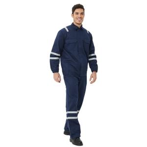 China Flame-Resistant Workwear Safety Overalls Mining Work Uniform Set Custom Flame-Resistant Jacket Fireproof Work Clothes Wholesale on sale