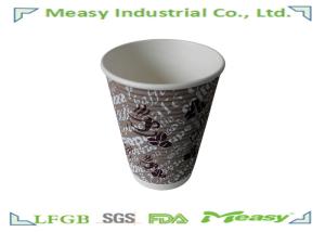 China Heat Insulation Hot Paper Cups For Afternoon Tea Time , Customized Insulated Embossed Paper Cups on sale