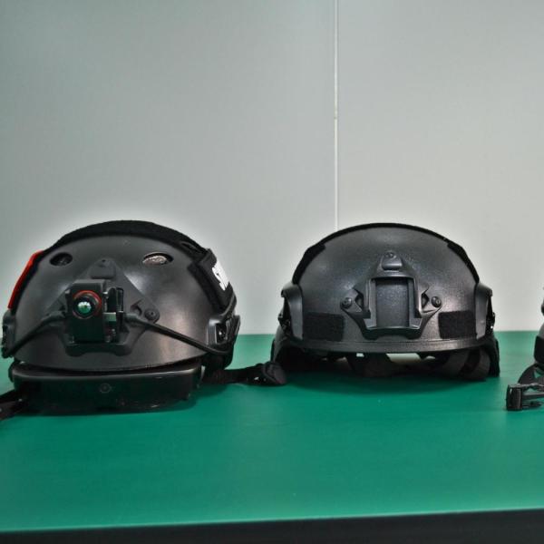 Cheap RoboCop Style 5m Smart Temperature Measuring Helmet for sale