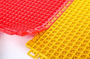Multifunction Interlocking Playground Mats , Multicolor Portable Modular Flooring