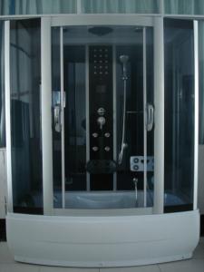 Best 85 X 170 X 220 / cm Complete Shower Enclosures with tray fiberglass reinforced Matt chrome Color wholesale