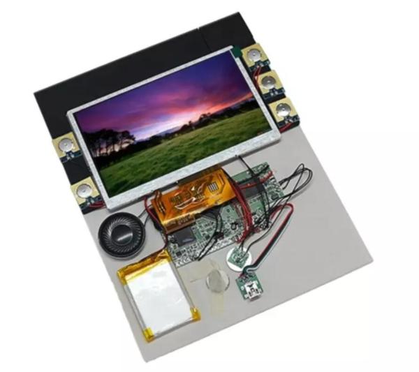 Cheap Digital Lcd Video Brochure Components Video Module With Pcb Panel Digital Video Booklet Module for sale