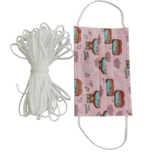 Best 3.5mm White Earloop String Flat For Child Colourful 3 Layer Face Masks wholesale