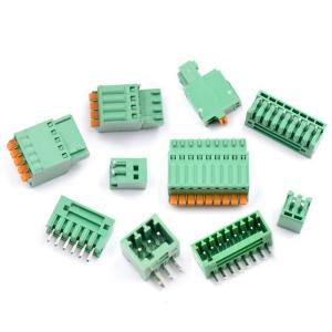 China 2.50mm Pitch Screwless Spring Crimping Pluggable PCB Terminal Blocks on sale