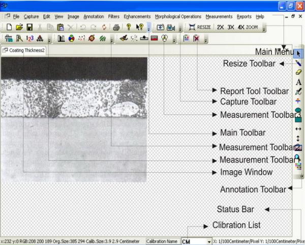 Cheap Metallographic Image Analysis Software MetaVision For Metallurgical Microscopes for sale