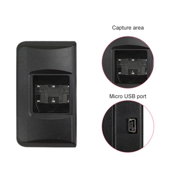 Cheap HFSecurity HFOS300 Dual And Rolling Fingerprint Scanner With USB Interface  Charging And Communication Port for sale